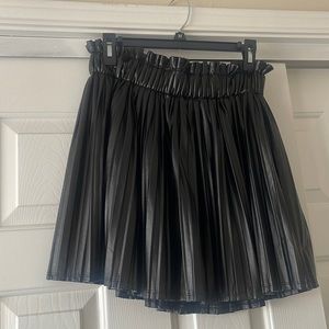 Black, mini skirt